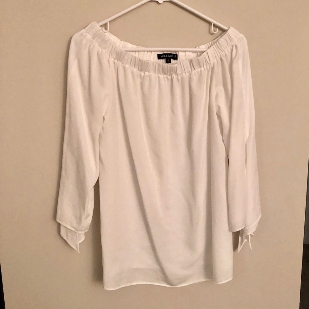 William B White Off The Shoulder Top Size Small